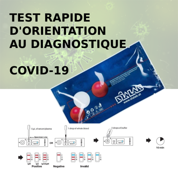 Test rapide antigénique Covid-19 AG BSD401 - Immunoessais - Sérologie -  Immunologie - Matériel de laboratoire